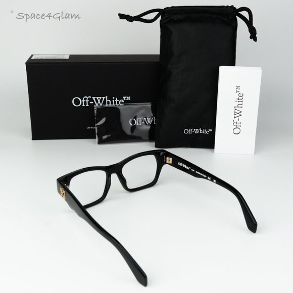 Off-White Men Eyeglasses Black Square OERJ07E STYLE 7E 1000 NEW AUTHENTIC - Picture 8 of 8